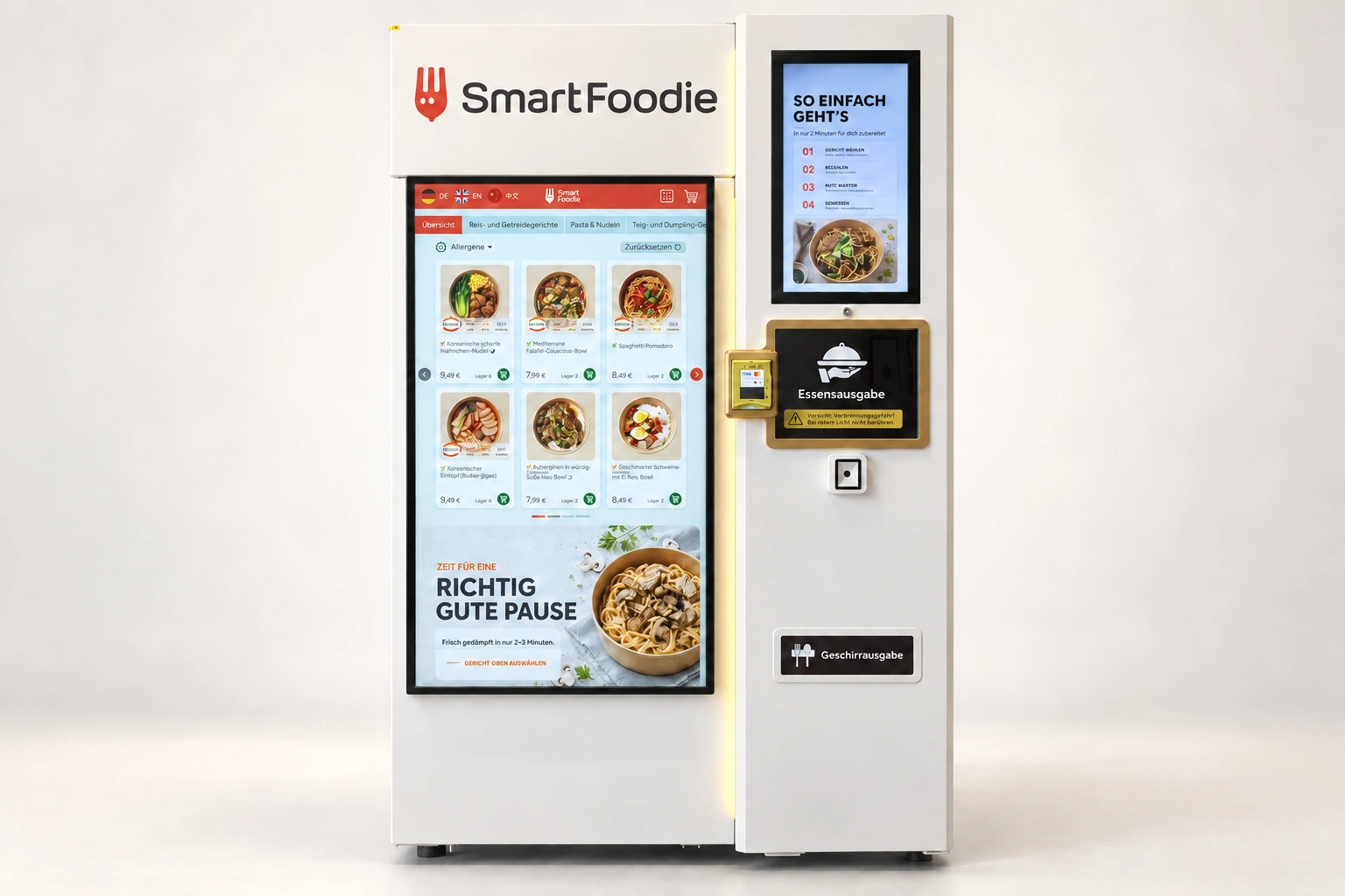 SmartFoodie Dampfgarautomat für automatisierte Standortverpflegung