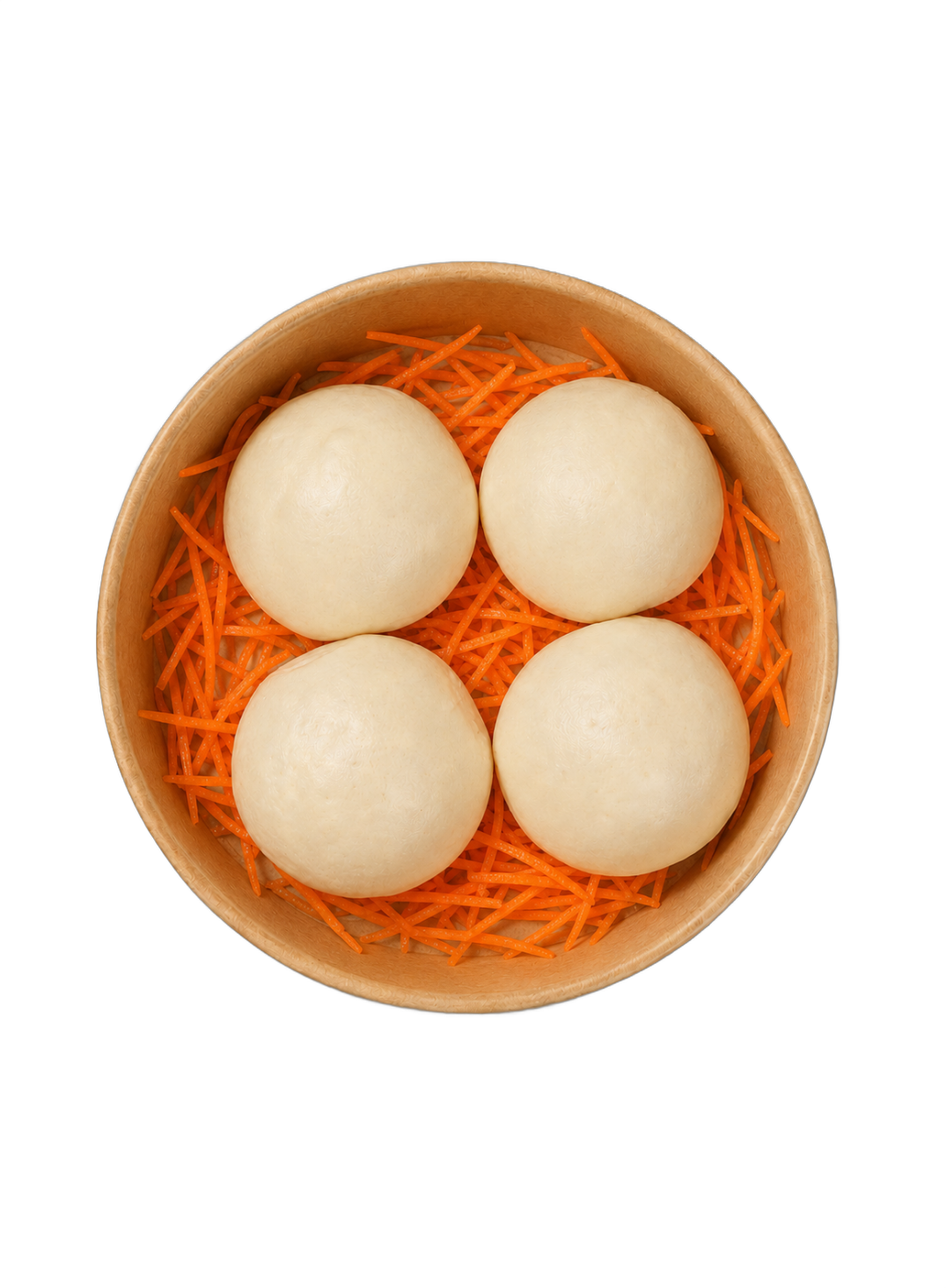 Buns mit roter Bohnenfüllung (4 Stück)
